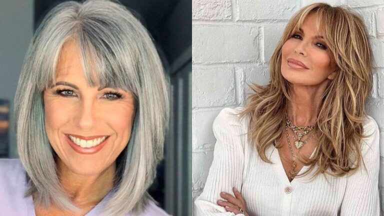 7 Age Defying Hairstyles With Bangs For Older Women